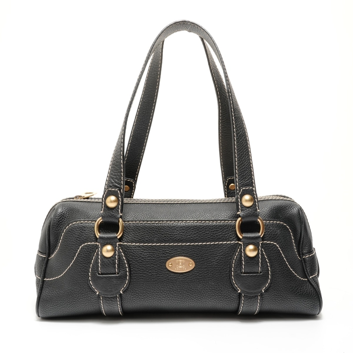 セリーヌ CELINE レザー トリオンフ ショルダーバッグ【中古】