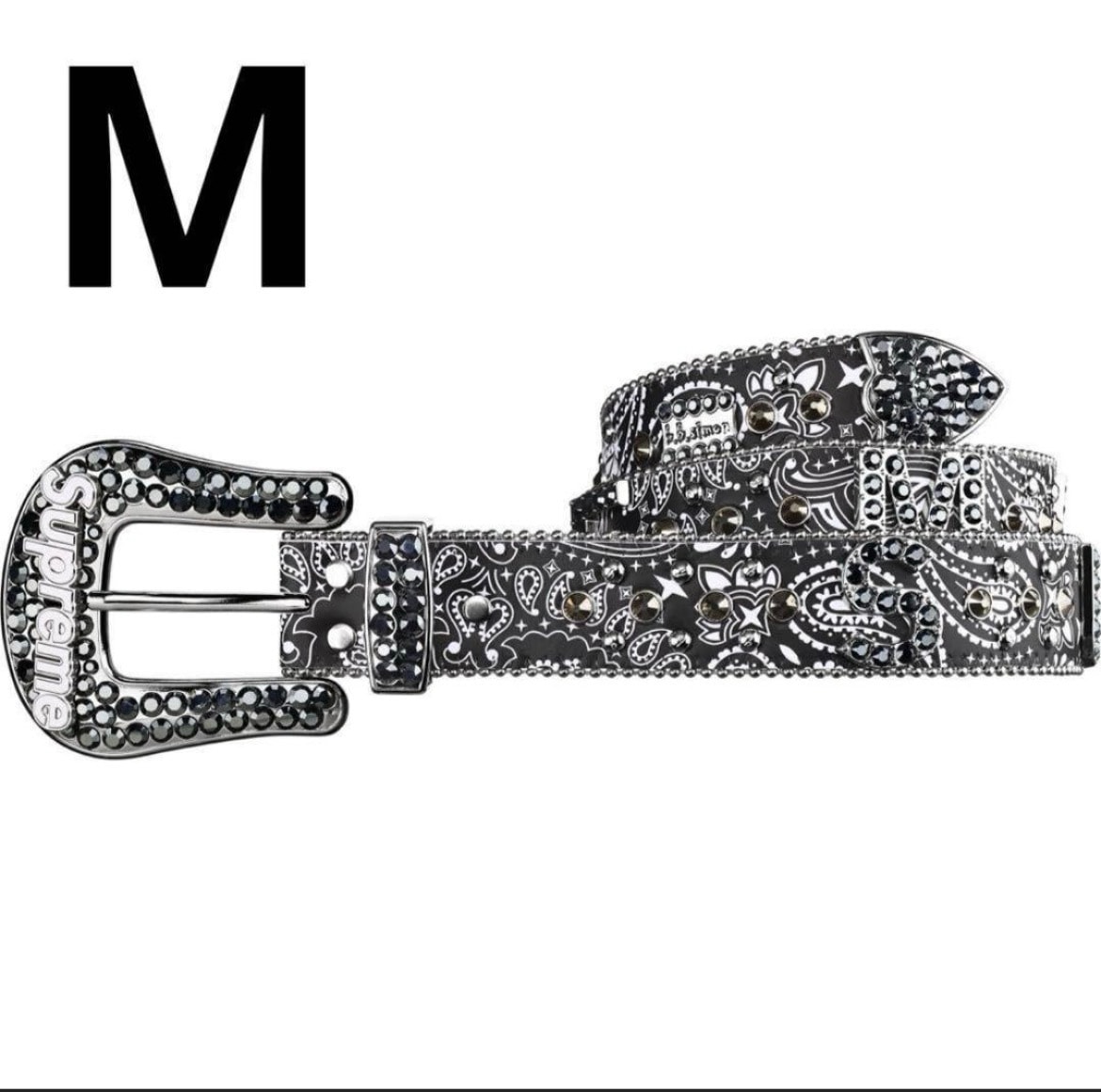 Supreme x b.b. Simon Bandana Belt "Black"