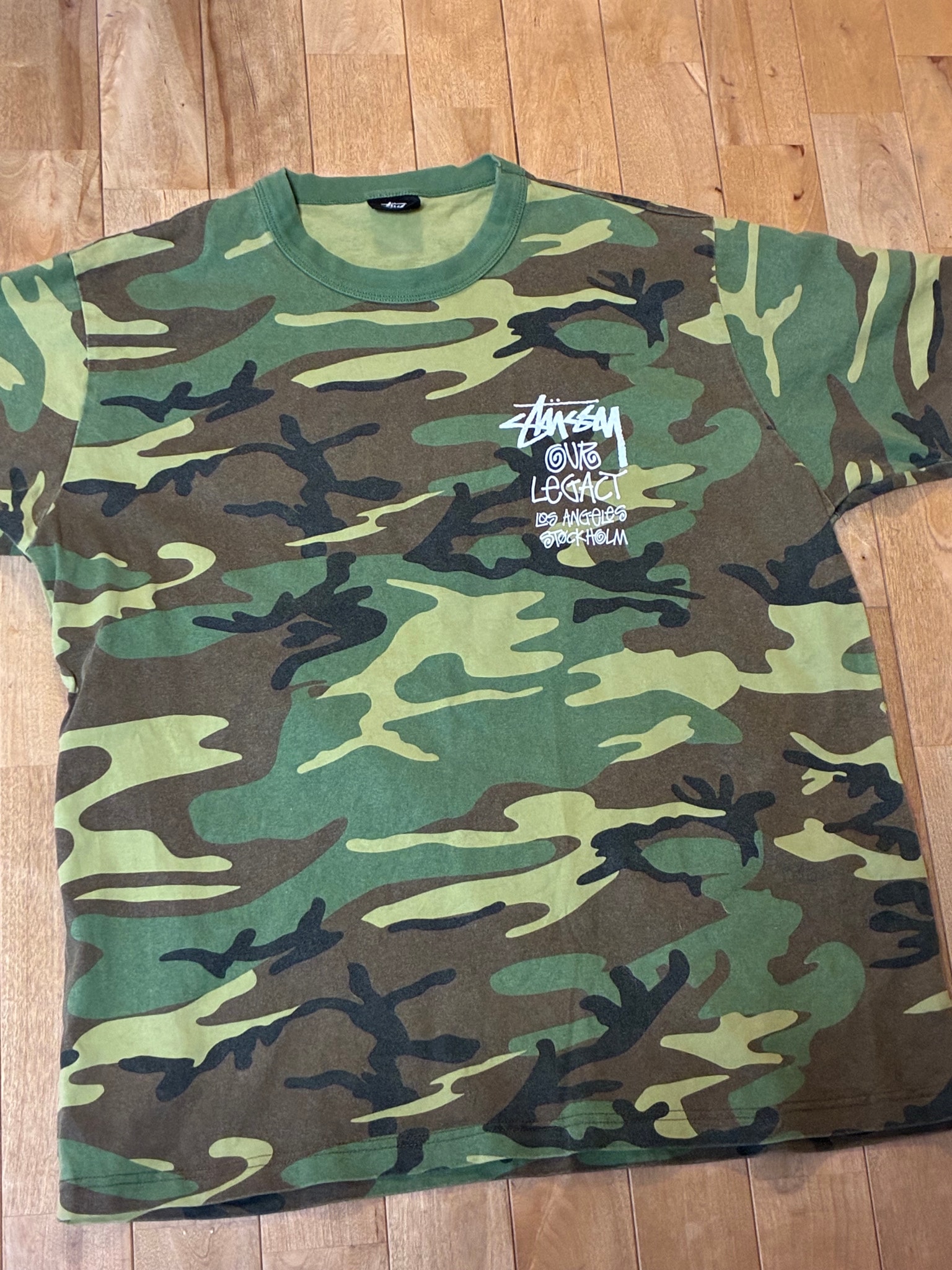 Stussy x Our Legacy Work Shop Surfman Tee Pigment Dyed "Camo"