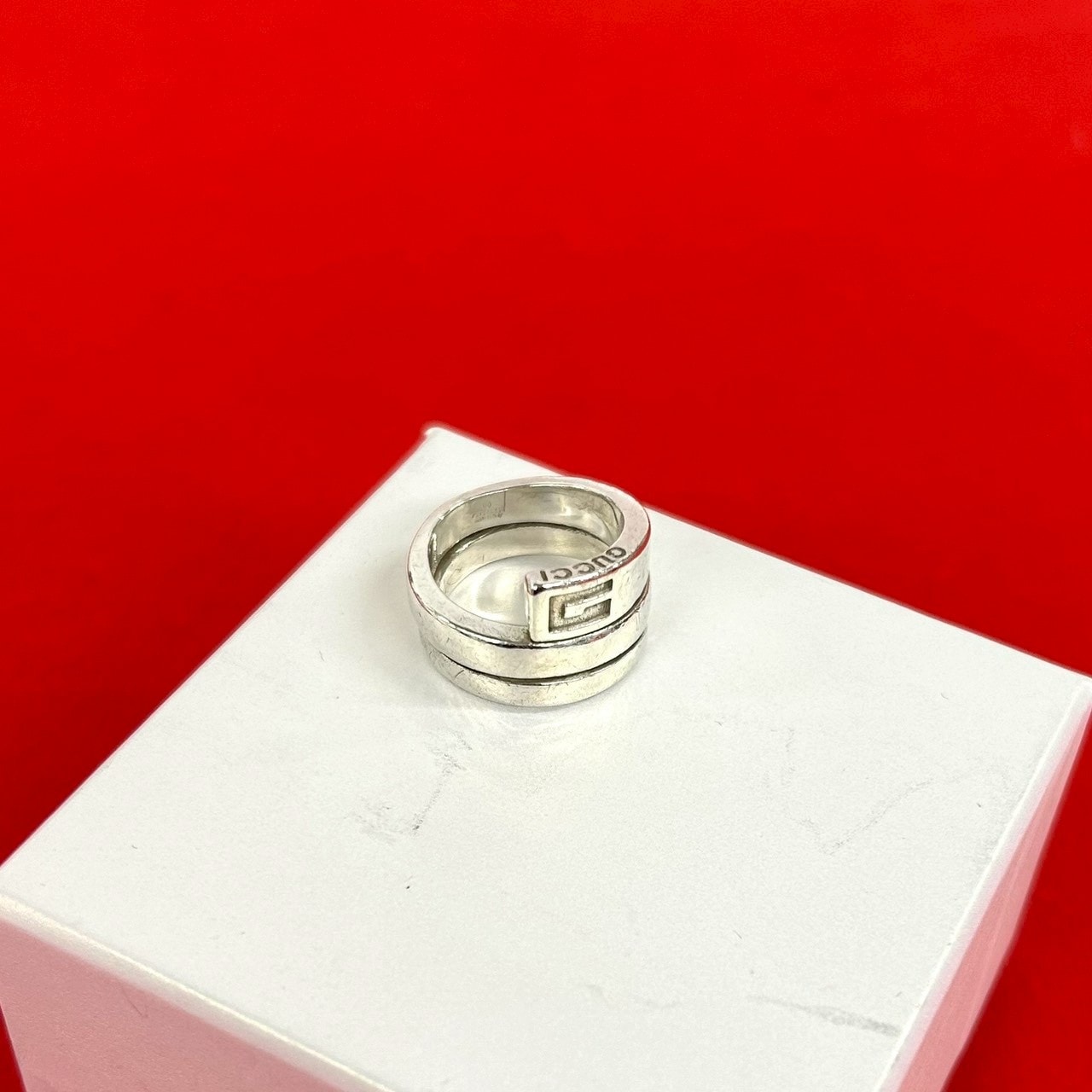 GUCCI グッチ スパイラル スネーク リング シルバー925 リング・指輪 9号 シルバー
 35075