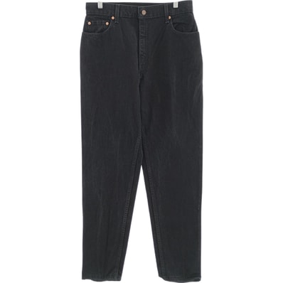 古着 90年代 リーバイス Levi's 551 RELAXED FIT TAPERED LEG ブラックデニム テーパードデニムパンツ USA製 レディースXL(w31)相当 ヴィンテージ/eaa417383