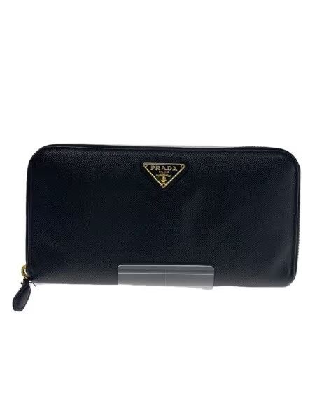 PRADA Large Saffiano Leather Wallet "Black"