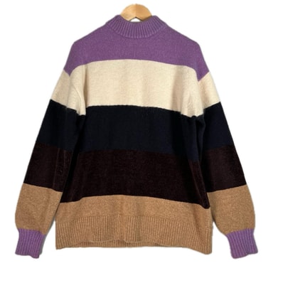 furfur ファーファー ボーダー 秋冬 AW 長袖ニット ウール/その他 マルチカラー レディース F【古着】【中古】