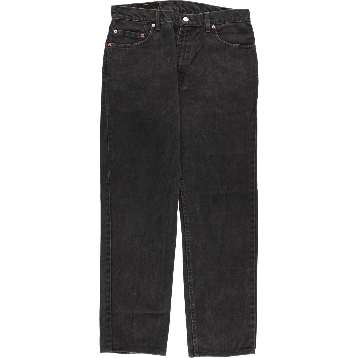 古着 00年代 リーバイス Levi's 505 REGULAR FIT STRAIGHT LEG ブラックデニム テーパードデニムパンツ USA製 メンズw33相当/evb033119