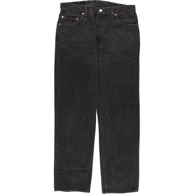 古着 00年代 リーバイス Levi's 505 REGULAR FIT STRAIGHT LEG ブラックデニム テーパードデニムパンツ USA製 メンズw33相当/evb033119