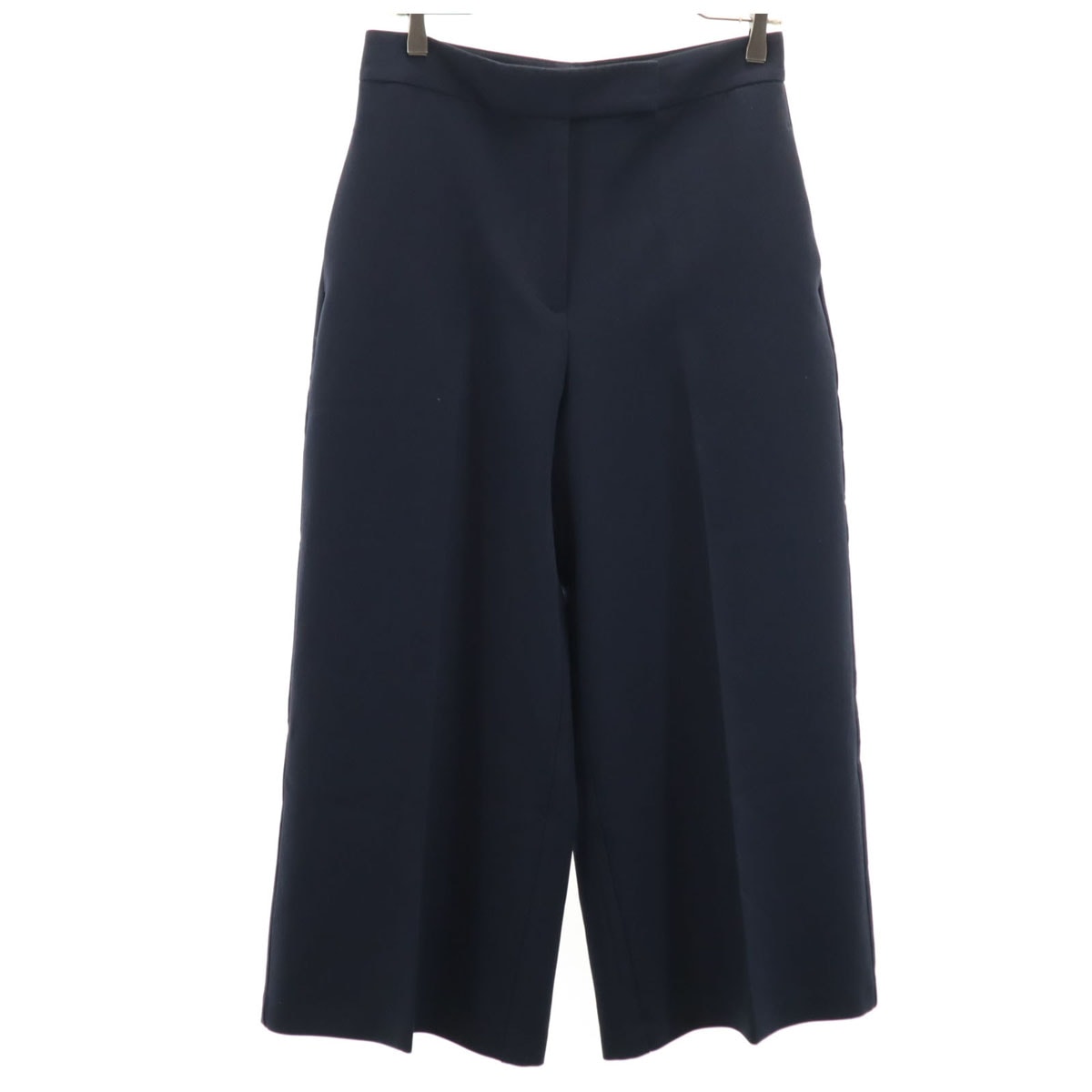 ZARA ザラ ワイドレッグ パンツ M ネイビー