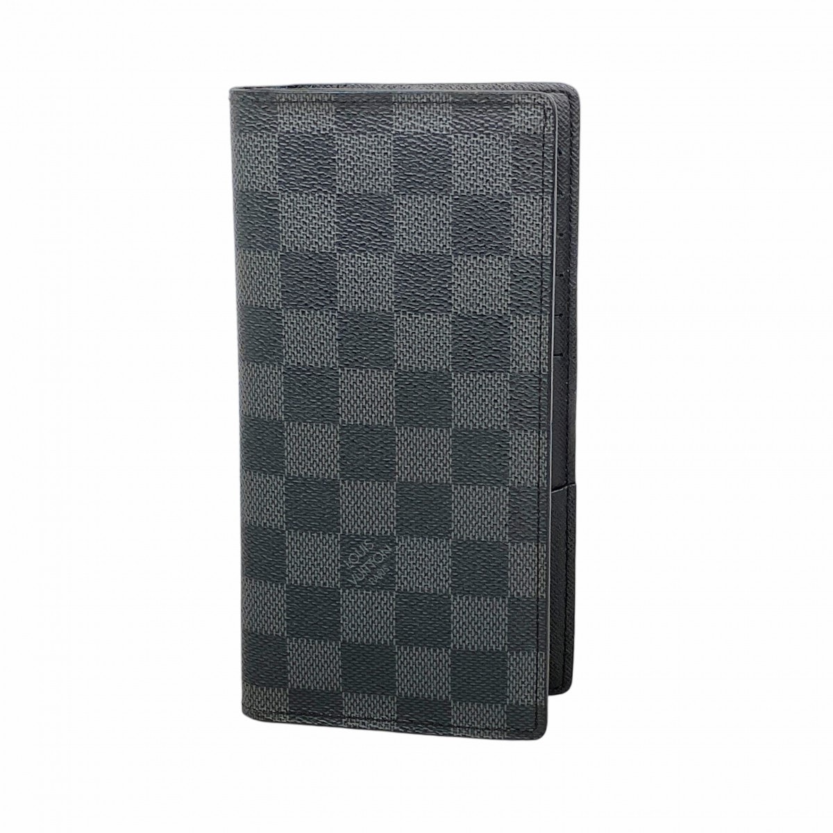 ★最終価格★SALE【6dc2700】ルイヴィトン 長財布 ダミエ・グラフィット ポルトフォイユブラザ N62665 ブラック【中古】メンズ
