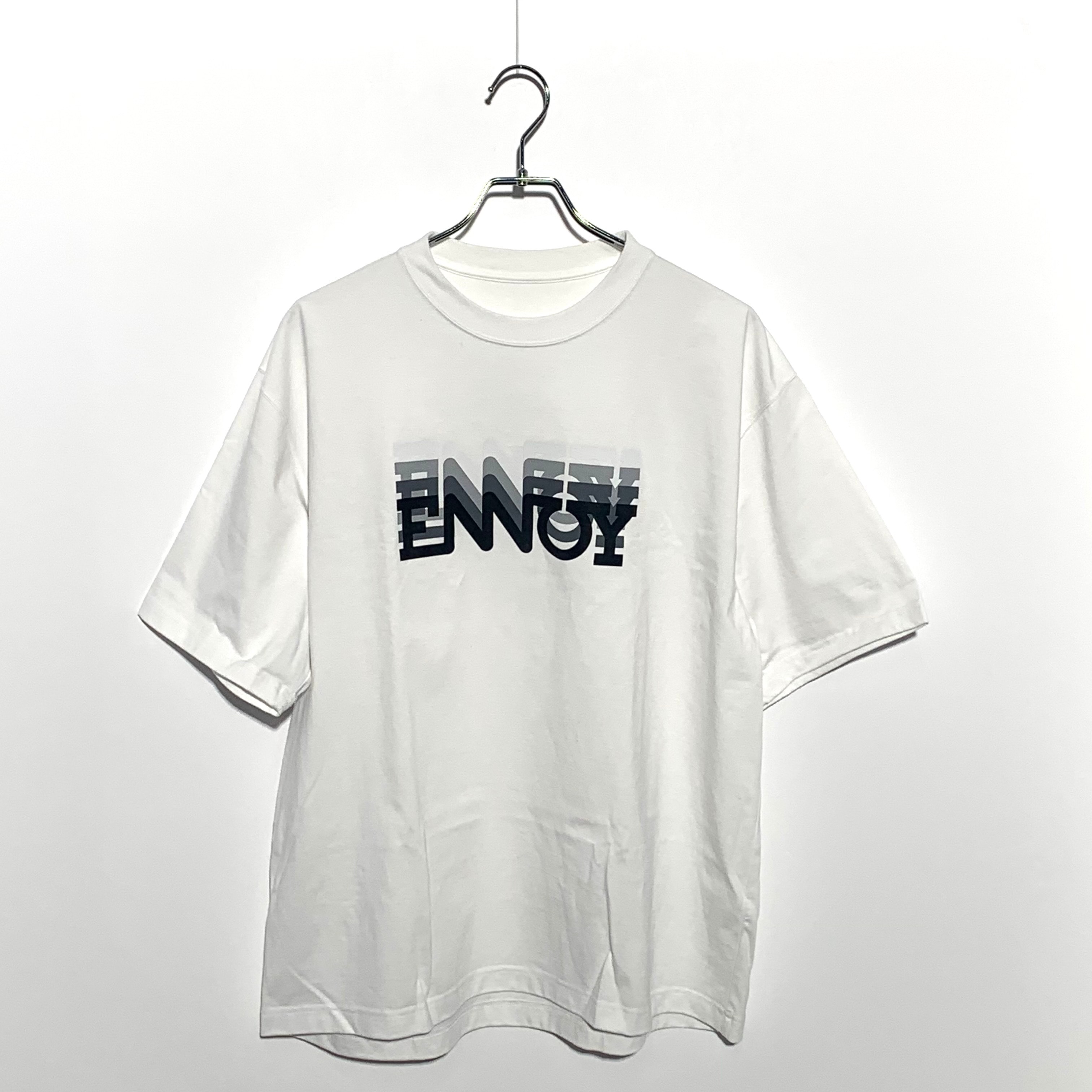 ENNOY Electric Logo Gradation ss Tee "White"