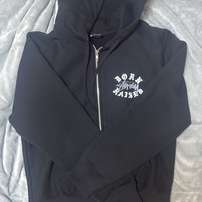 Stussy Born x Raised Logo Zip Hoodie "Black"