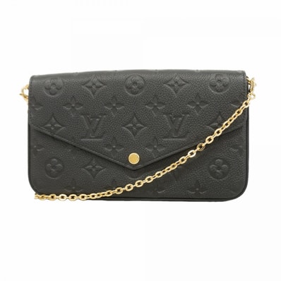 ★最終価格【6fa0476】ルイヴィトン ショルダーウォレット モノグラム・アンプラント ポシェットフェリシー M82477 ノワール【中古】レディース