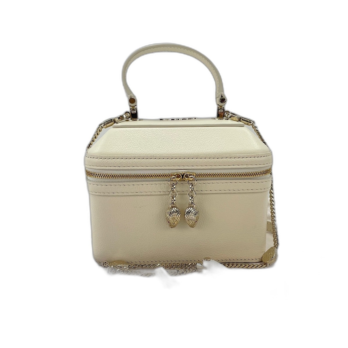 ブルガリ BVLGARI セルペンティ フォーエバー ミニジュエリー ボックス 2WAY ハンドバッグ レザー【中古】