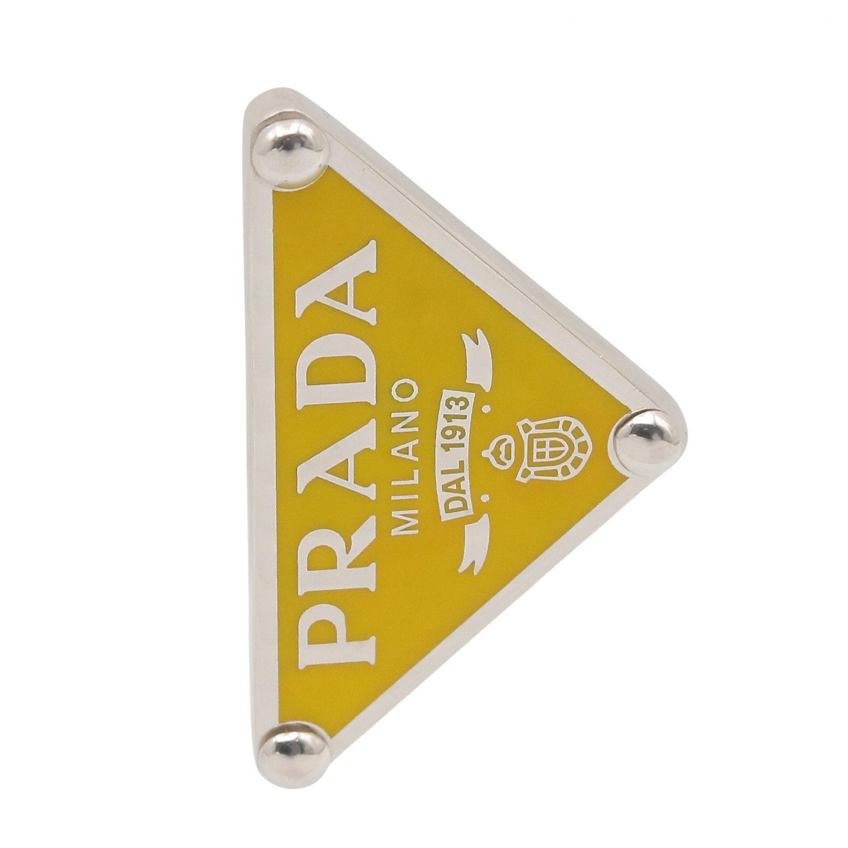 プラダ PRADA 1JO722 SV925 右耳用 イヤリング ジュエリー シルバー925 メンズ レディース イエロー系 / シルバー系 1JO722 【中古】