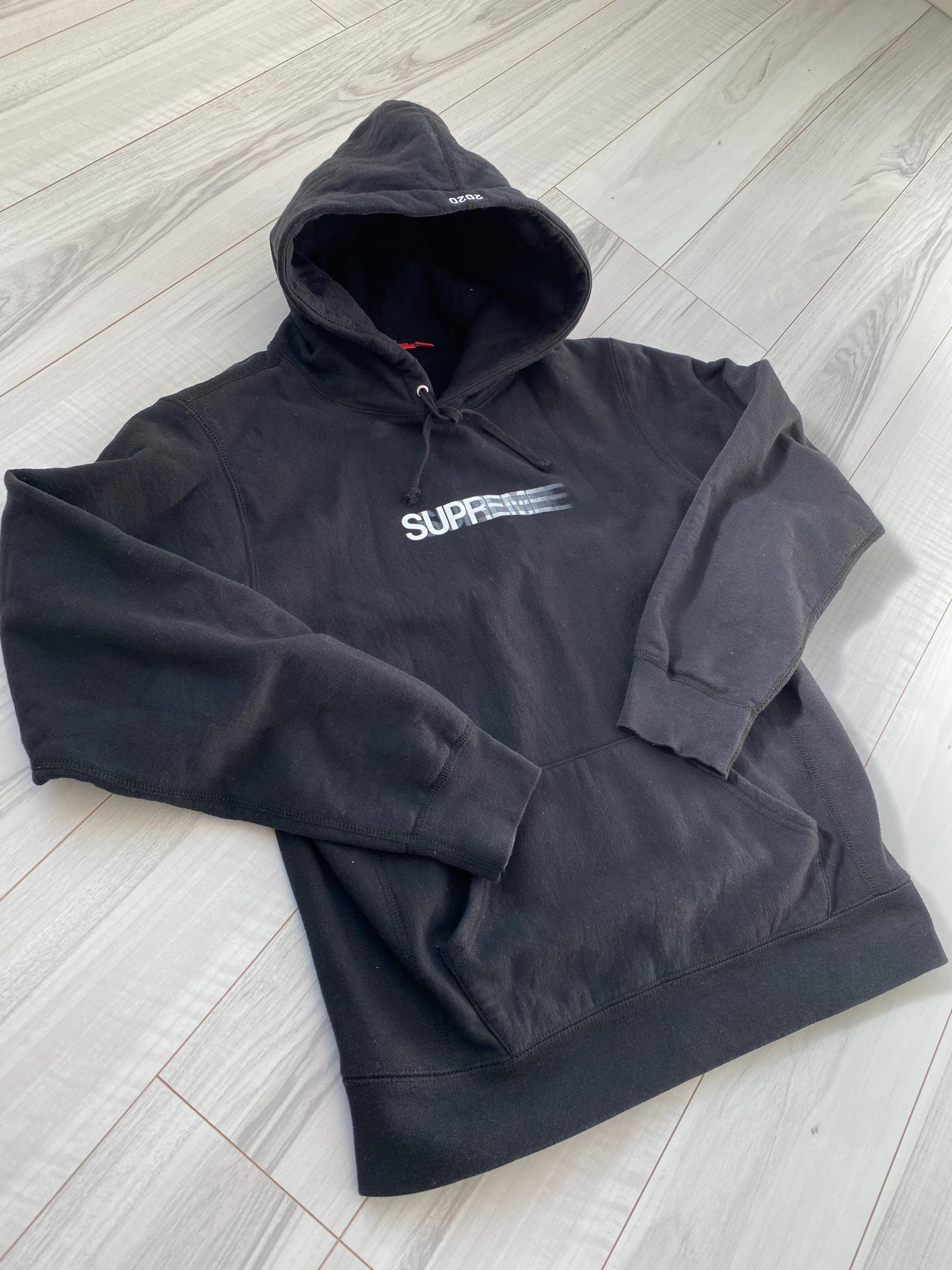 Supreme Motion Logo Hooded Sweatshirt "Black" (20SS)
