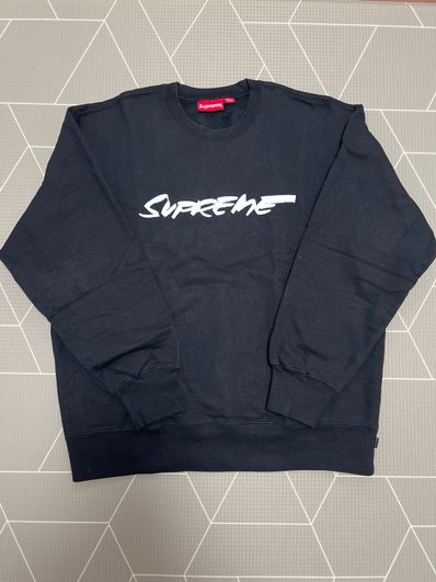 Supreme Futura Logo Crewneck "Black"