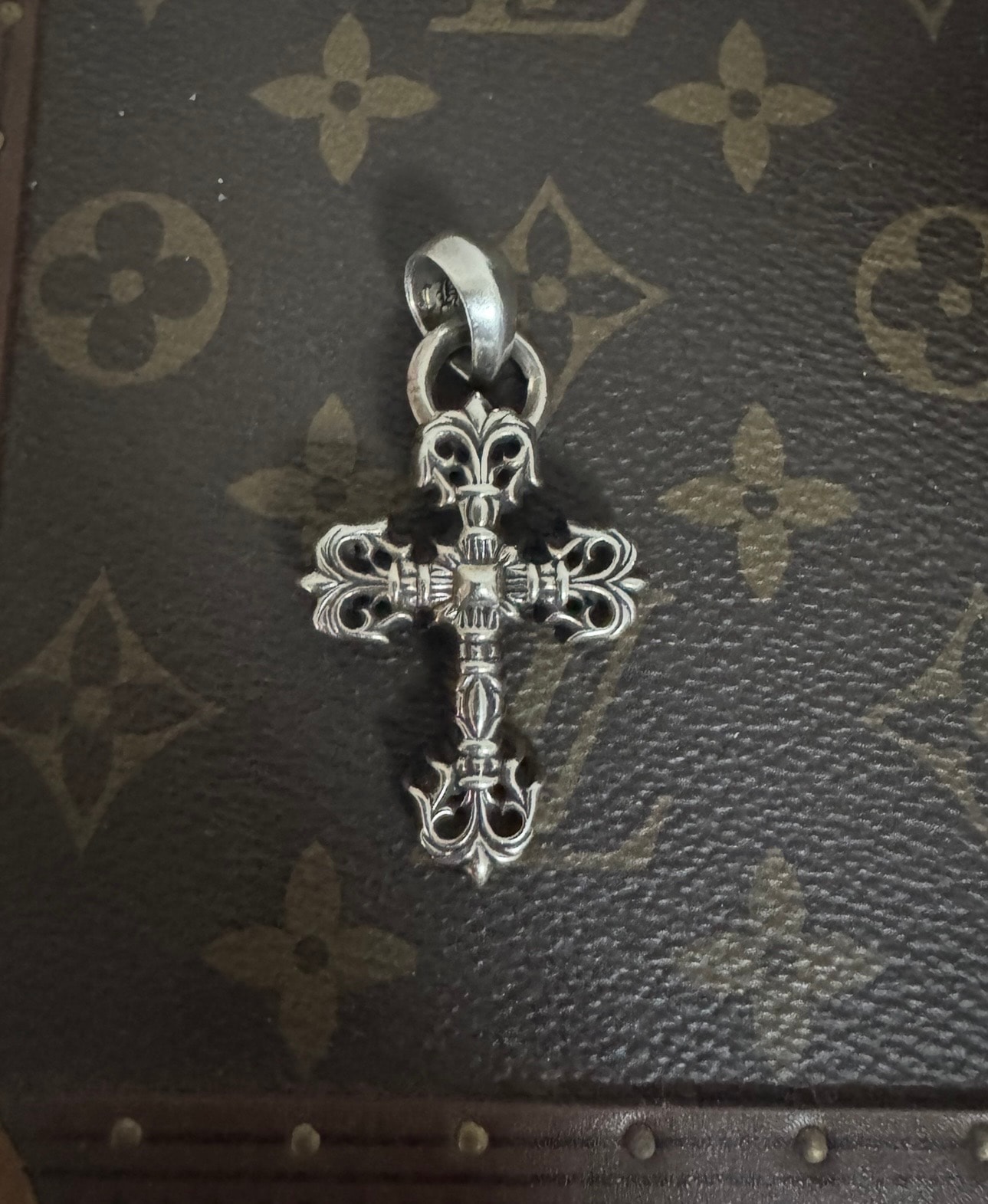 Chrome Hearts Filigree Cross Pendant XS with Plain Bail "Silver"