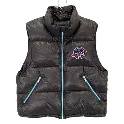 ヒステリックグラマー CREW PATCHアップリケ スタンドカラーダウンベスト 01223AV01 F