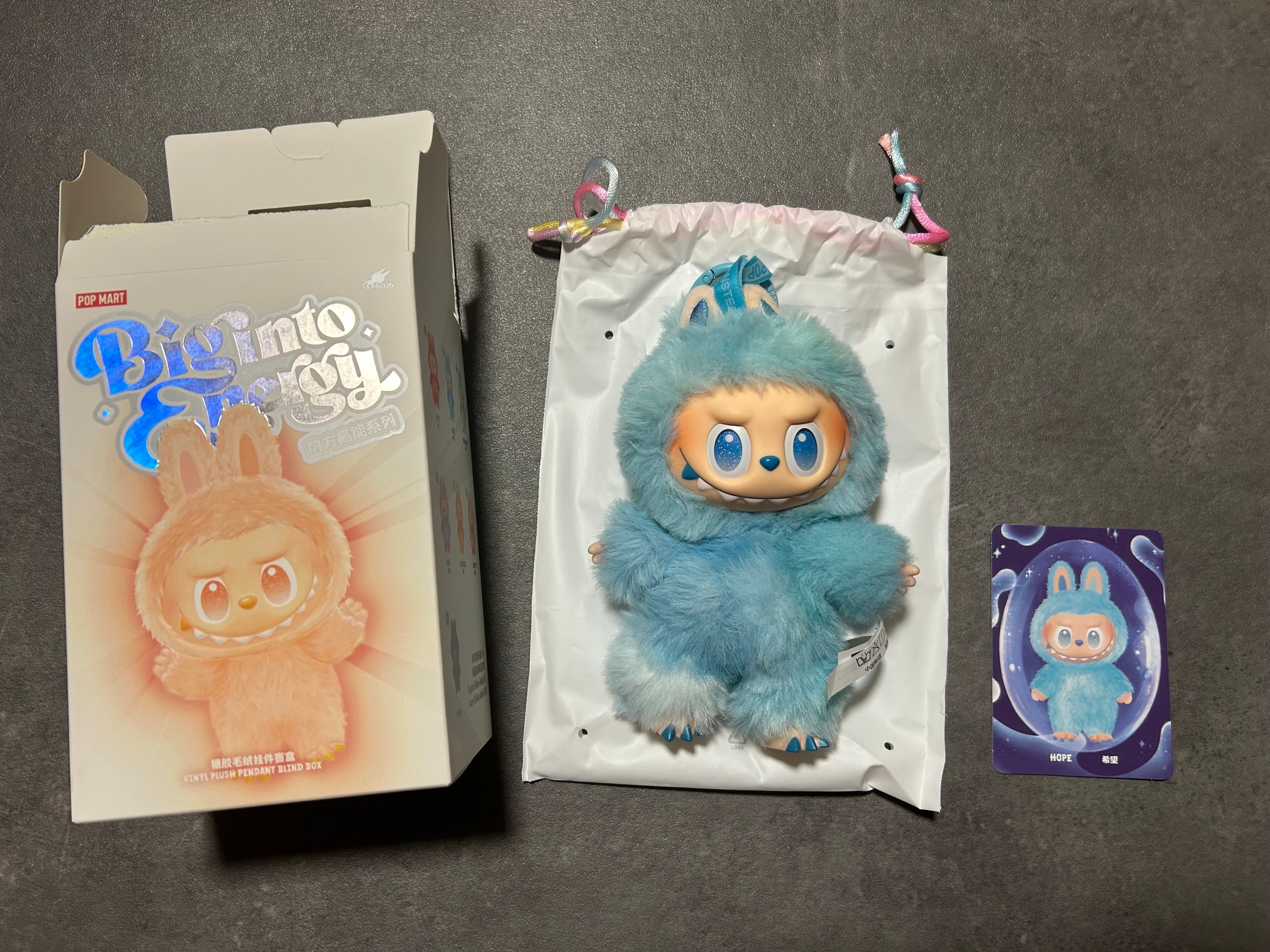 POP MART THE MONSTERS (LABUBU) Big into Energy Series Plush Pendant HOPE