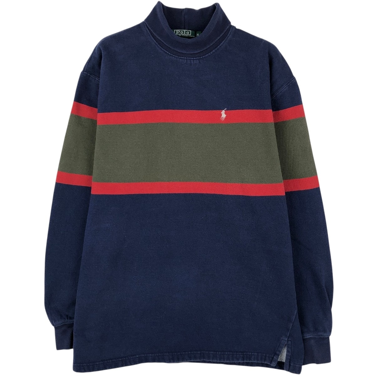 古着 80~90年代 ラルフローレン Ralph Lauren POLO by Ralph Lauren タートルネック スウェットシャツ トレーナー メンズXL相当 ヴィンテージ/eaa670627