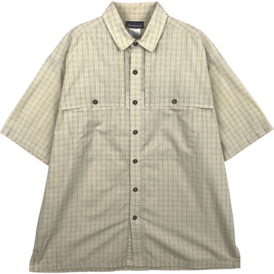 古着 パタゴニア Patagonia 52165S5 半袖 チェックシャツ メンズL相当/eaa640068