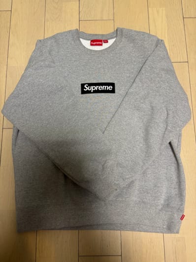 Supreme Box Logo Crewneck "Heather Grey" (22FW)