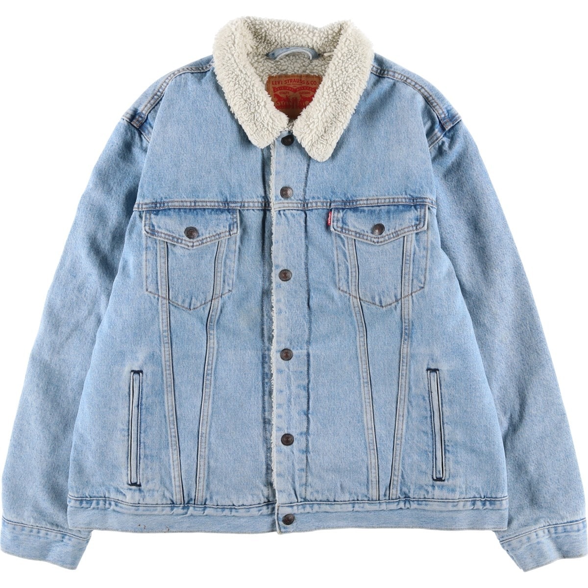 古着 リーバイス Levi's 中綿入り デニムボアジャケット メンズXL相当/eaa616846