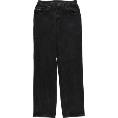 古着 リー Lee ブラックデニム テーパードデニムパンツ レディースL(w28)相当/eaa626447