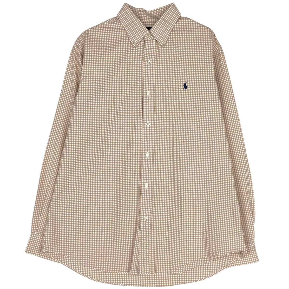 古着 ラルフローレン Ralph Lauren POLO RALPH LAUREN CLASSIC FIT ギンガムチェック 長袖 ボタンダウンチェックシャツ メンズL相当/eaa663241
