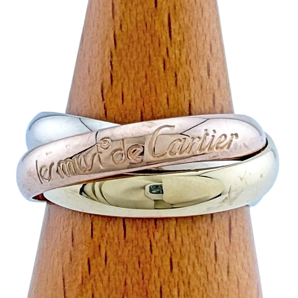 カルティエ トリニティ リング 指輪 10.5号 18金 K18イエローゴールド レディース CARTIER 中古