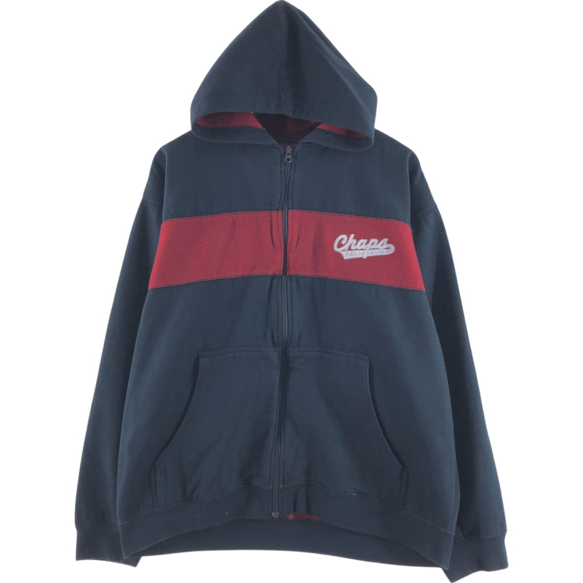 古着 ラルフローレン Ralph Lauren CHAPS チャップス スウェットフルジップパーカー メンズXL相当/eaa512004