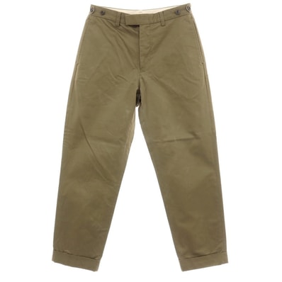 【中古】ビームスプラス BEAMS PLUS コットン カジュアルスラックスパンツ カーキ【サイズS】【メンズ】