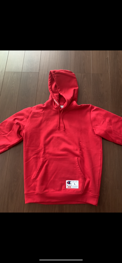 Supreme Champion Hooded Sweatshirt "Red"