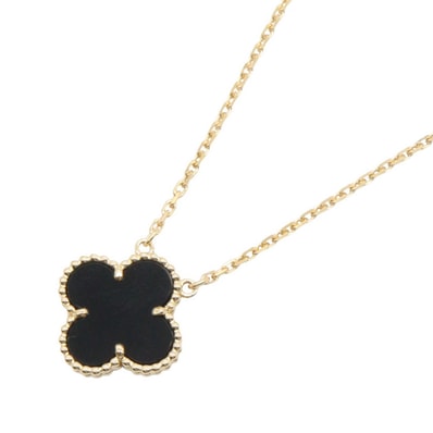 ヴァンクリーフ&アーペル Van Cleef & Arpels ヴィンテージアルハンブラ オニキス ネックレス ネックレス ジュエリー K18(イエローゴールド) オニキス レディース ゴールド系 / ブラック系 VCAR45800 【中古】