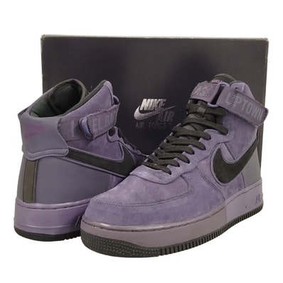 NIKE ナイキ 品番 573967-500 AIR FORCE 1 HIGH 07 QS HARLEM エアフォース シューズ パープル サイズUS9=27cm 50685
