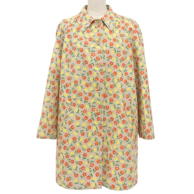 美品 プラダ ステンカラーコート マルチ P669F S171 1M5E
