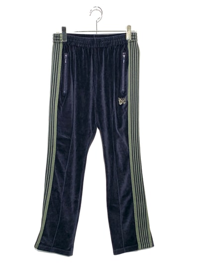 Needles C/Pe Velour Narrow Track Pant Navy