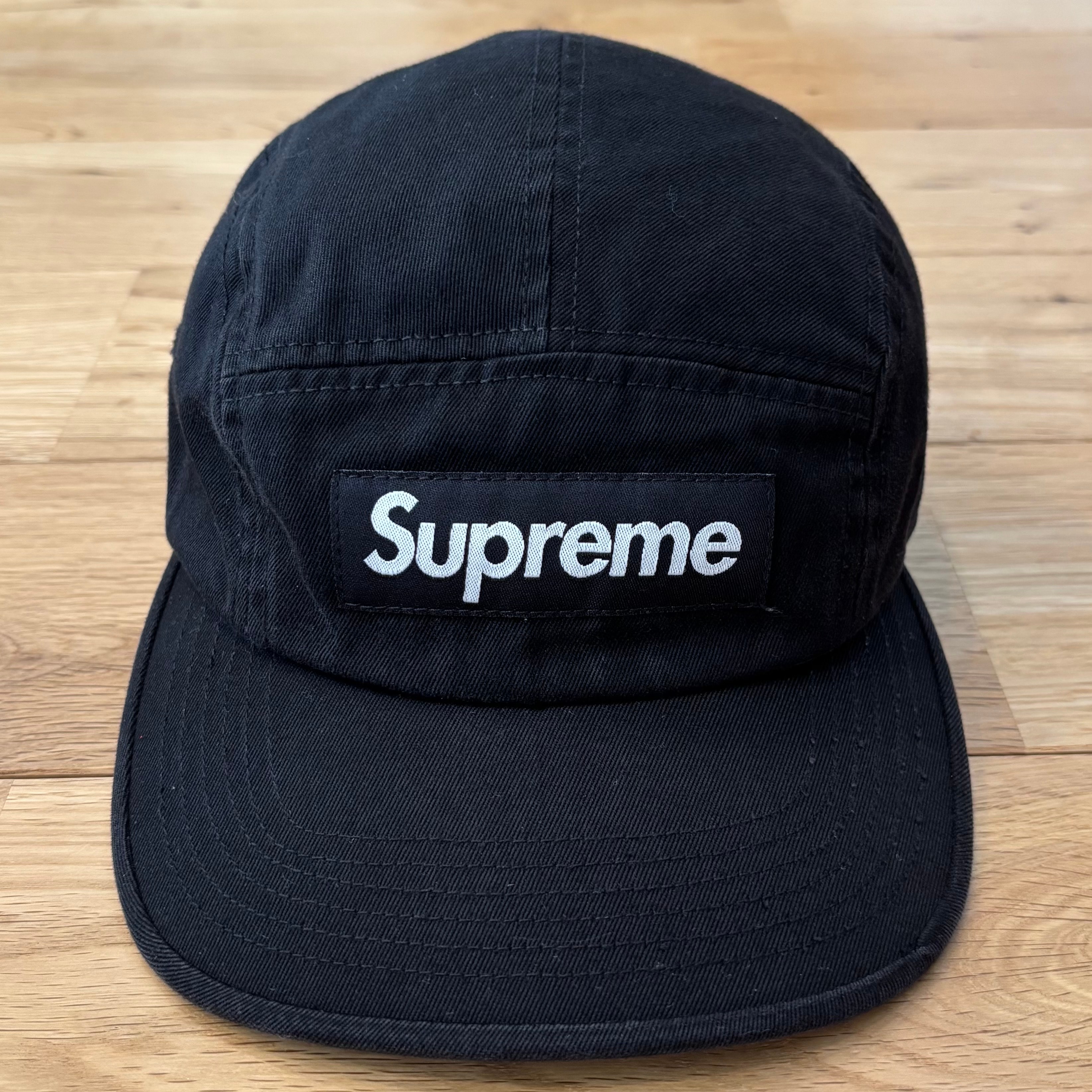 Supreme Washed Chino Twill Camp Cap 黒