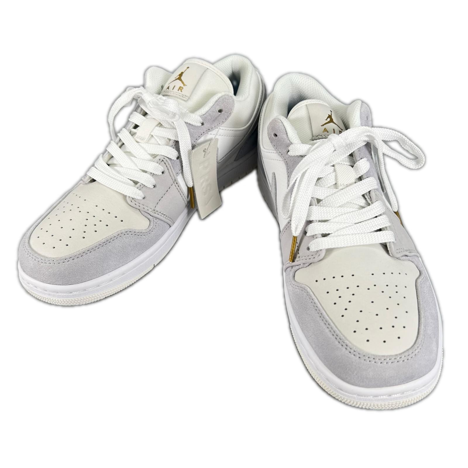 未使用品 NIKE ナイキ エアジョーダン1ロー CV3043-100-28-A スニーカー レザー/ラバー グレー メンズ 28 44 10 パリ【古着】【中古】