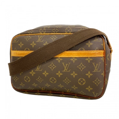 【6dc3938】ルイヴィトン ショルダーバッグ モノグラム リポーターPM M45254 ブラウン【中古】レディース