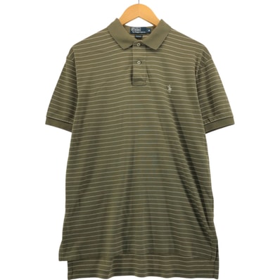 古着 ラルフローレン Ralph Lauren POLO by Ralph Lauren 半袖 ボーダー ポロシャツ メンズM相当/eaa557423