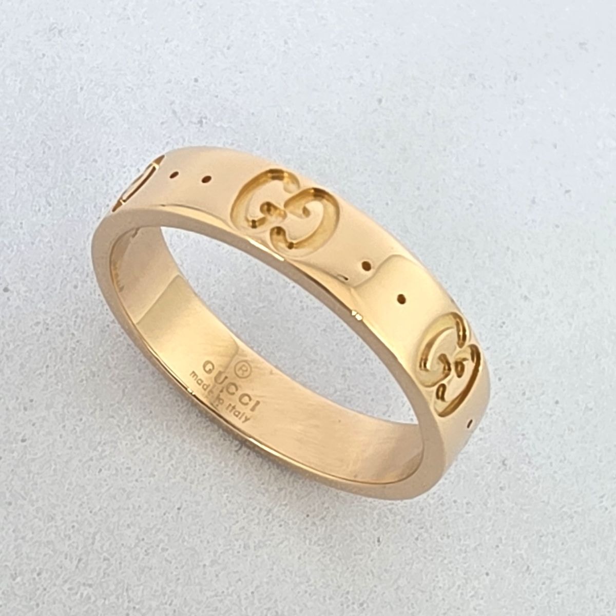 GUCCI グッチ アイコン スリム K18 750PG #11 10.5号 リング・指輪 660070 J8502 9000 K18ピンクゴールド ピンクゴールド  レディース【中古】