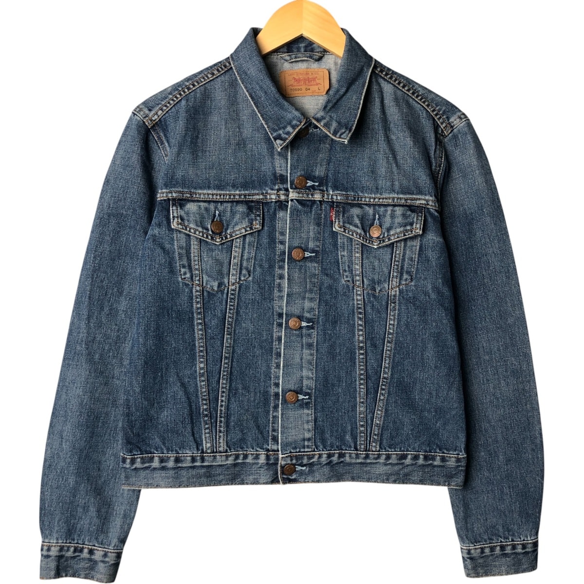 古着 00年代 リーバイス Levi's 70590-0417 ユーロモデル デニムジャケット Gジャン メンズL相当/eaa573148