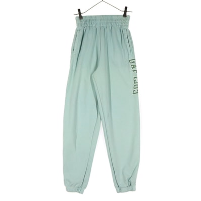 GAP ギャップ プリント スウェット ジョガーパンツ XS ミントグリーン系