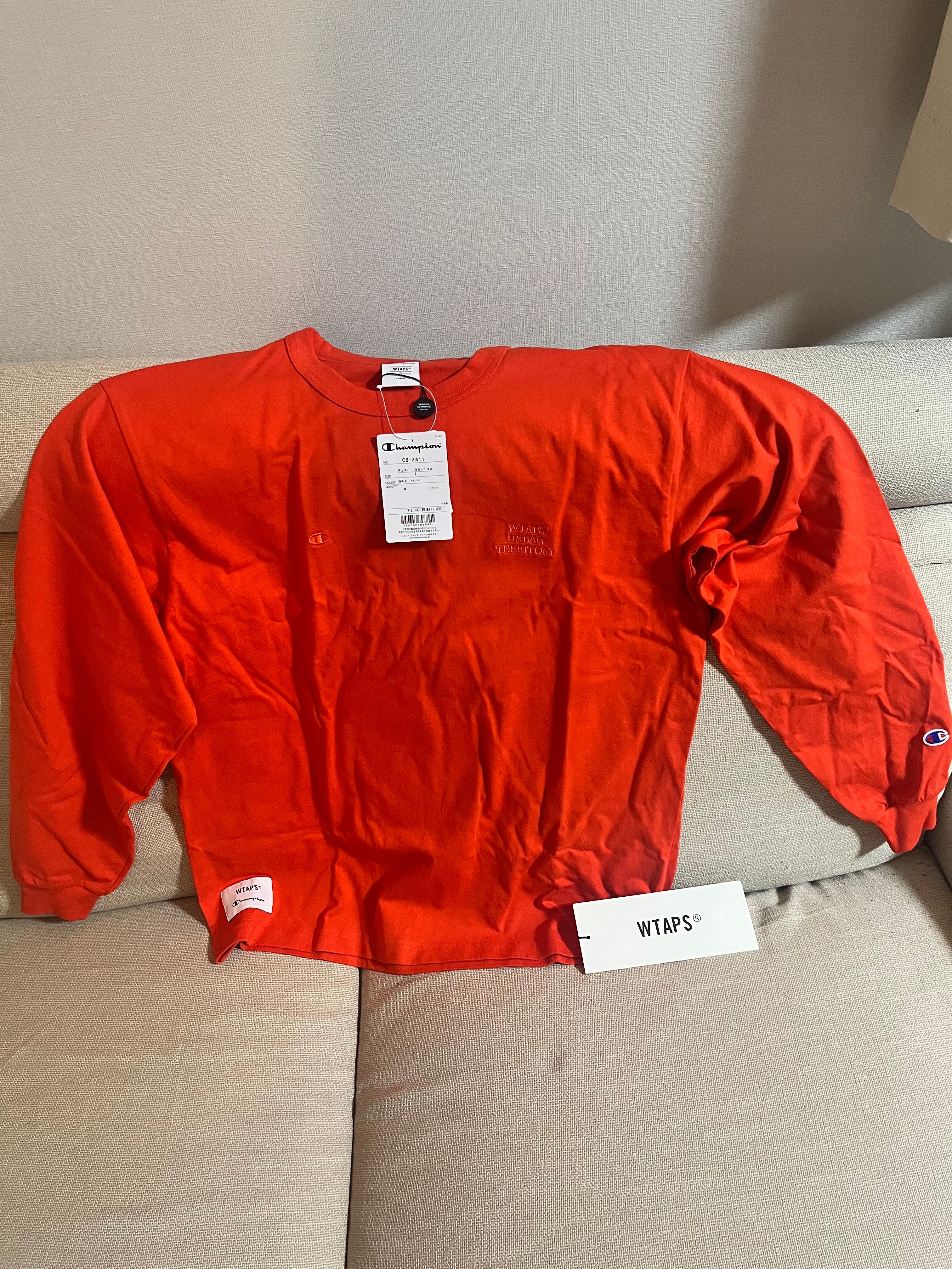 Wtaps x Champion Academy L/S T-Shirts "Orange"