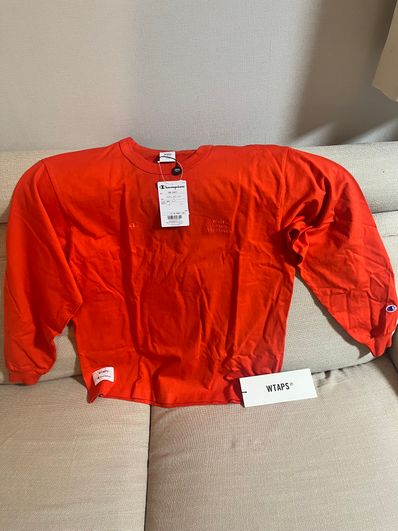 Wtaps x Champion Academy L/S T-Shirts "Orange"