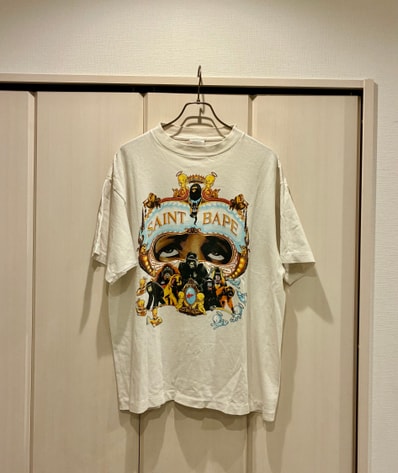 SAINT Mxxxxxx x A BATHING APE BAPE SS Tee Generation "White"