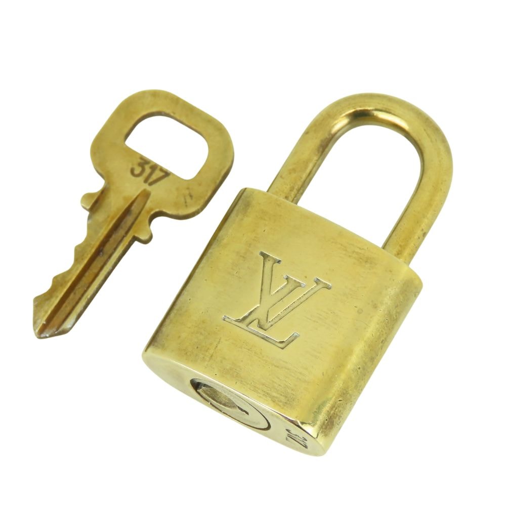 【中古】 ルイ・ヴィトン カデナ No.317 メタル ゴールド 南京錠 パドロック メッキ レディース 女性 LOUIS VUITTON