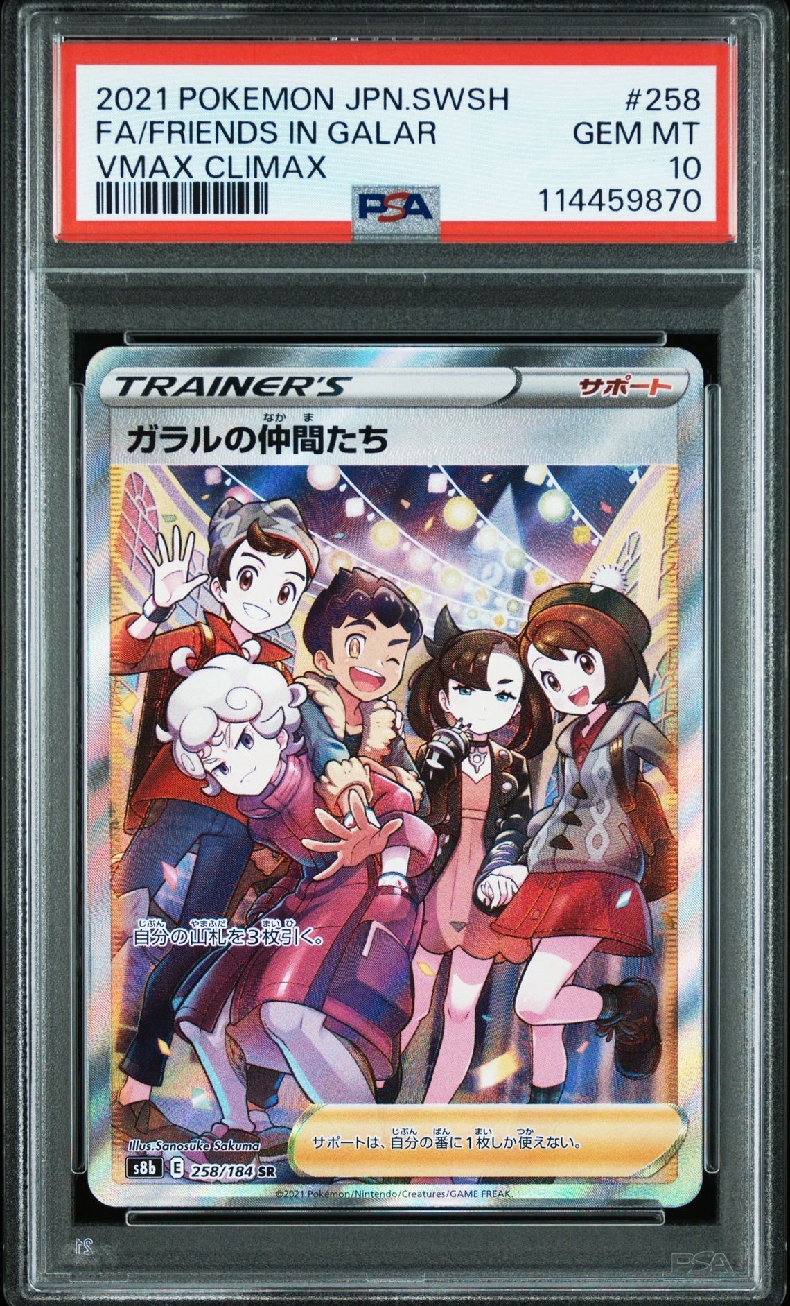 ガラルの仲間たち SR[S8b 258/184](ハイクラスパック「VMAXクライマックス」)