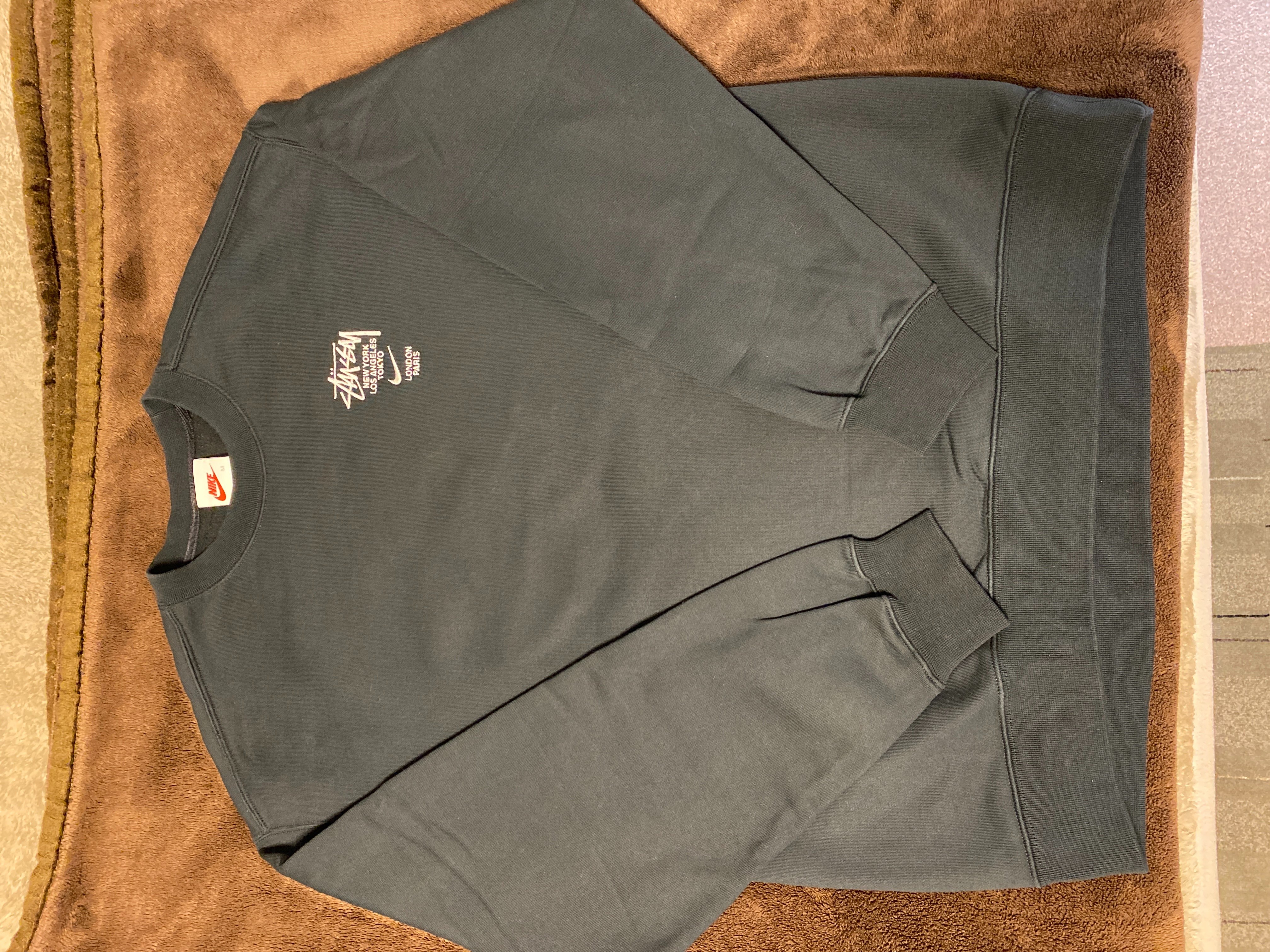 Nike x Stussy International Crewneck Sweatshirt (US Size) "Black" DC4198-010