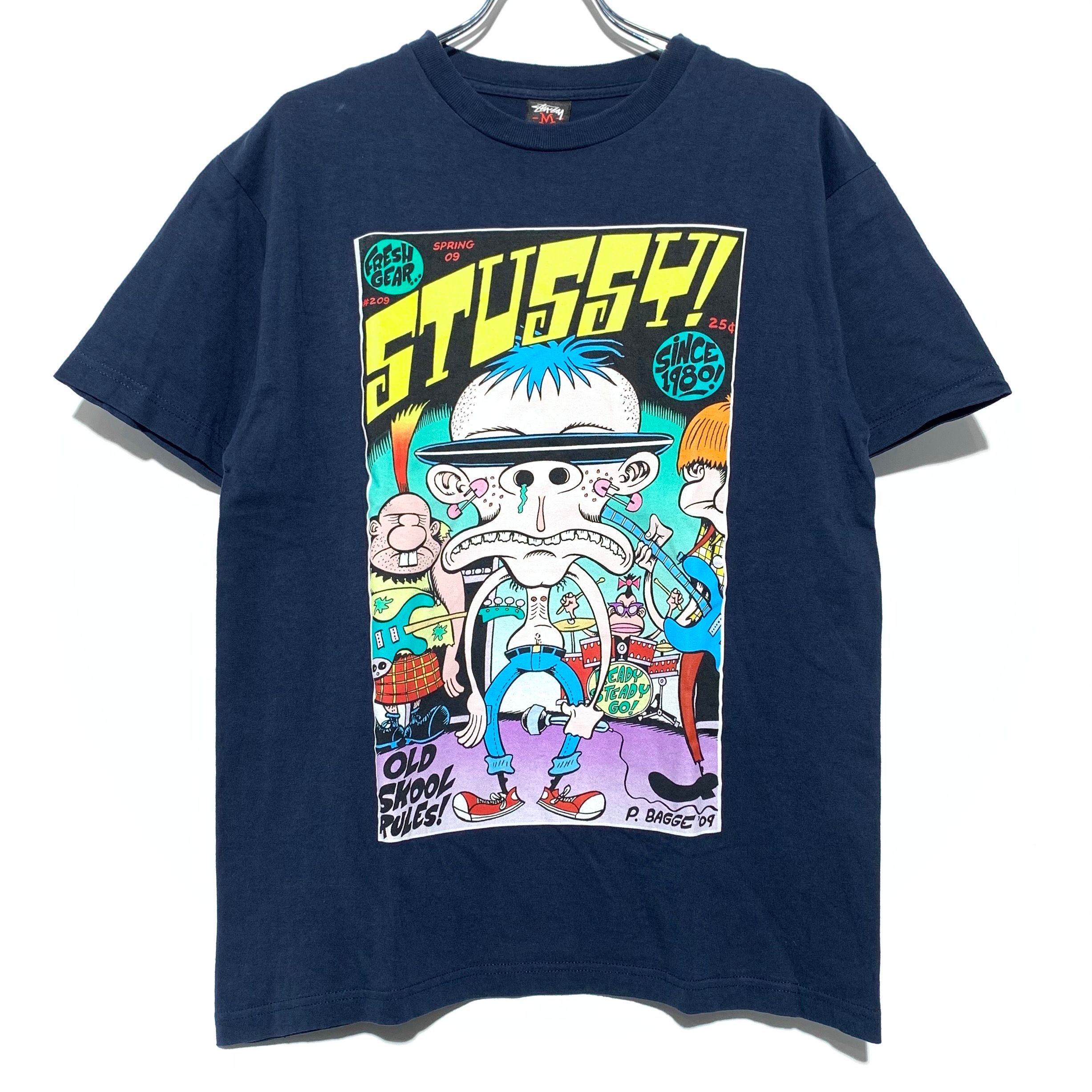 STUSSY PETERBAGGE TEE NAVY