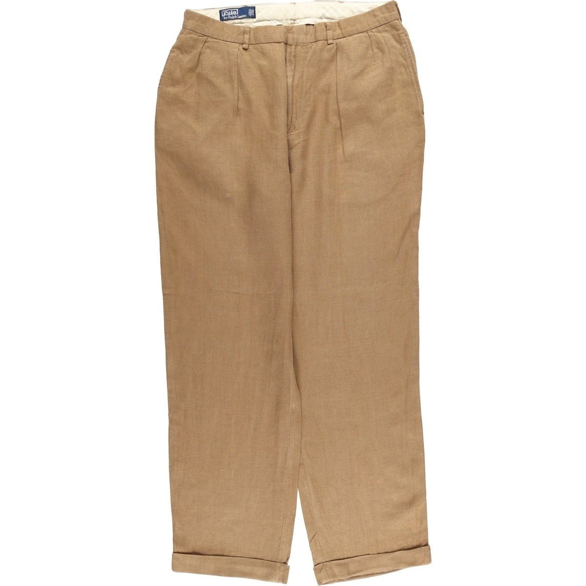 古着 ラルフローレン Ralph Lauren POLO by Ralph Lauren リネンパンツ スラックス メンズw34相当/eaa618659